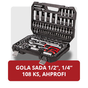 Profesionálna gola sada AHProfi, 108 kusov náradia